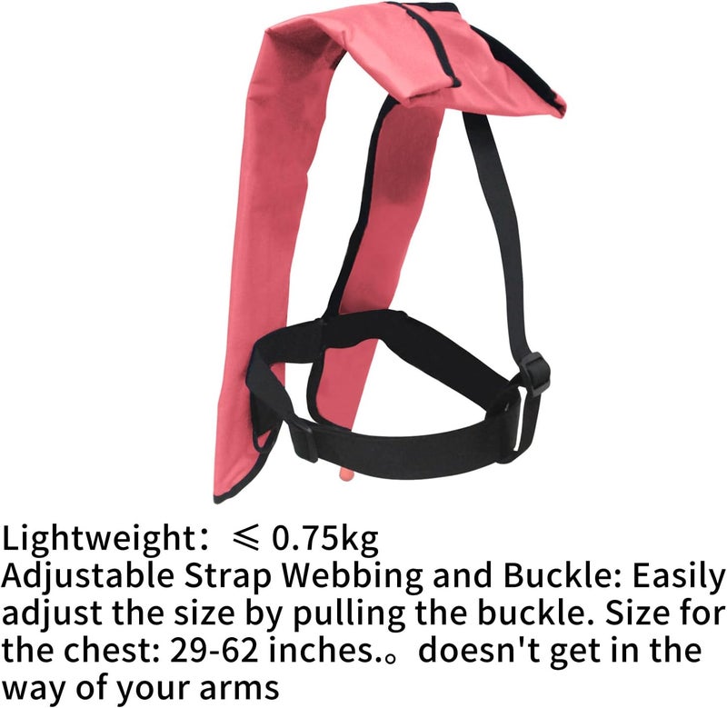 NAUTISHIELD Automatic Inflatable Life Jackets for Women,Life Vest for Adults,Preserver PFD for Women,Supports Weight up to 330 pounds - Image 4